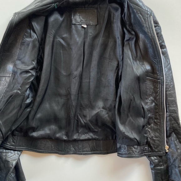 Genuine Lambskin Leather Motorcycle Jacket - Picture 5 of 7